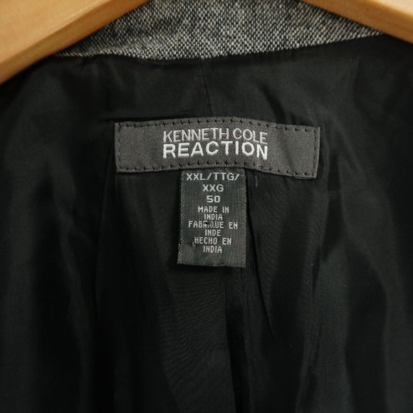 Kenneth Cole Mens Sport Coat Blazer Gray Tweed Wool Blend Two Button Size 2XL - Picture 7 of 12